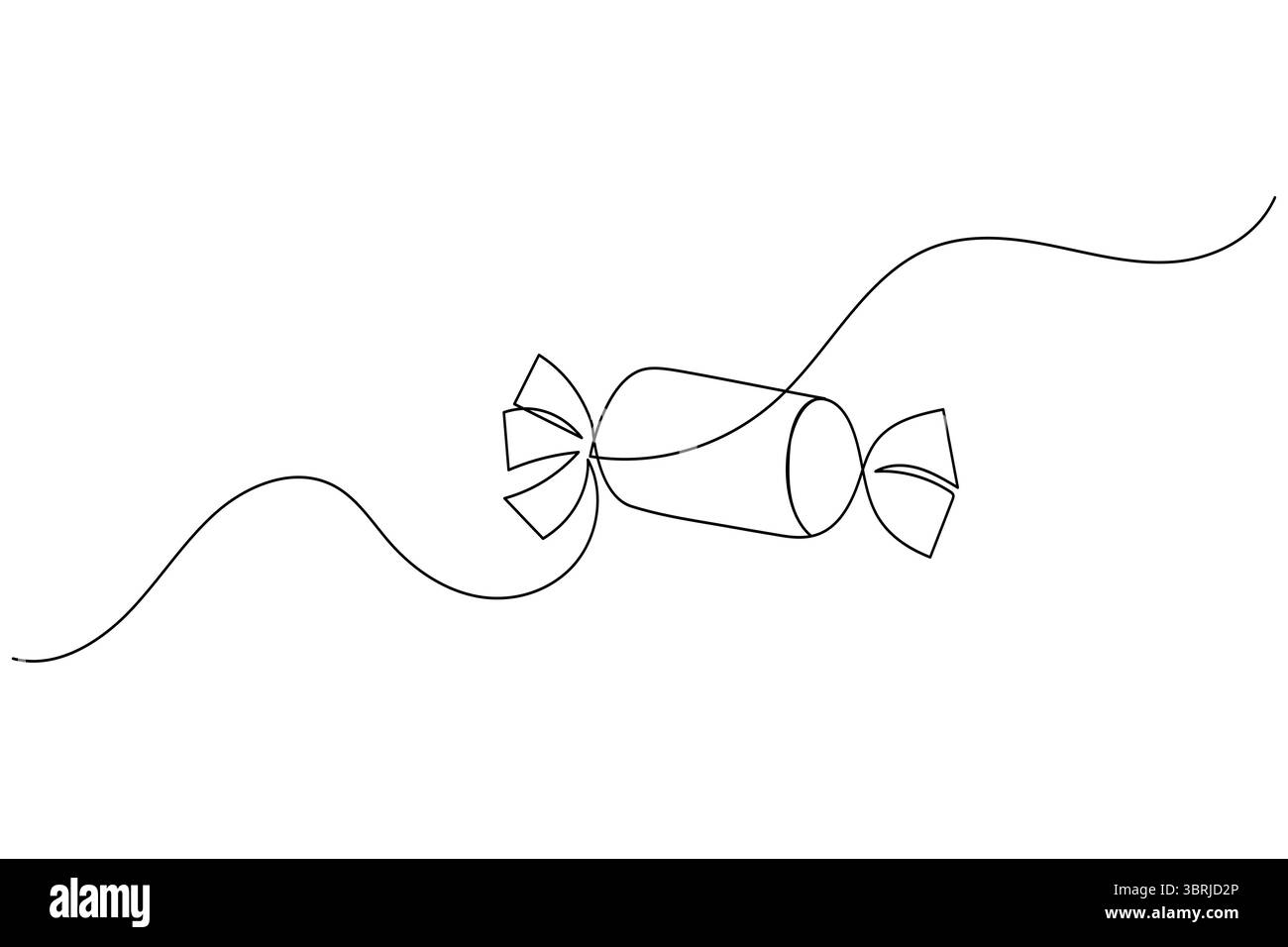 Durchgehende einzeilige Gitarrenzeichnung Vektor einfache Umrisse Musikinstrument minimalistischer Stil Stock Vektor