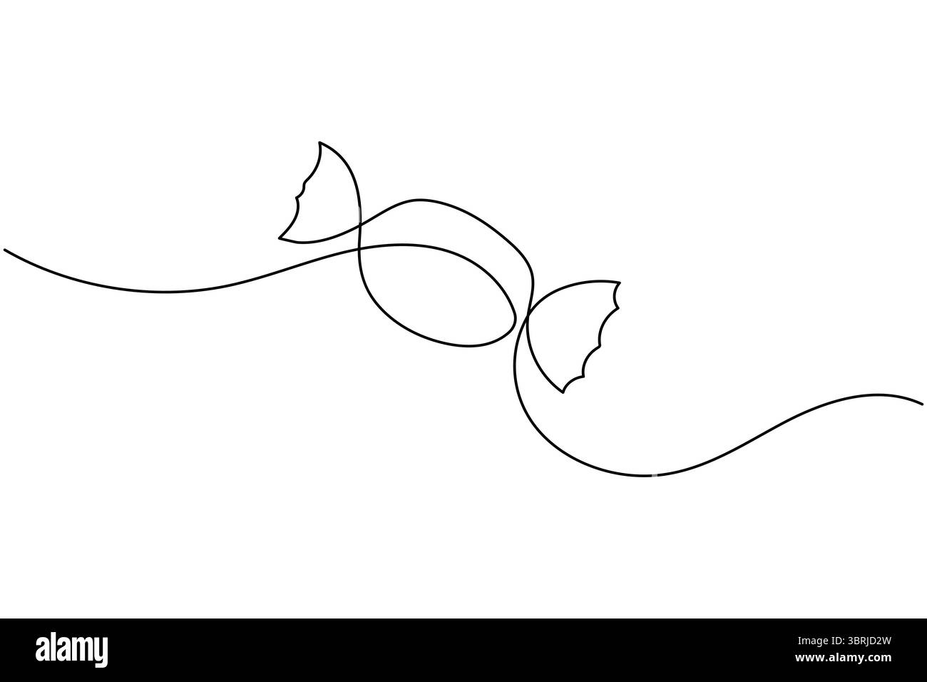 Durchgehende einzeilige Gitarrenzeichnung Vektor einfache Umrisse Musikinstrument minimalistischer Stil Stock Vektor