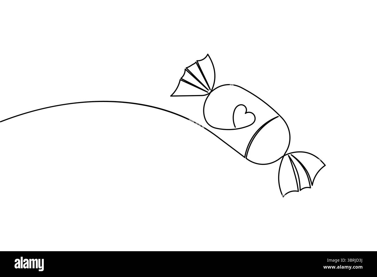 Durchgehende einzeilige Gitarrenzeichnung Vektor einfache Umrisse Musikinstrument minimalistischer Stil Stock Vektor