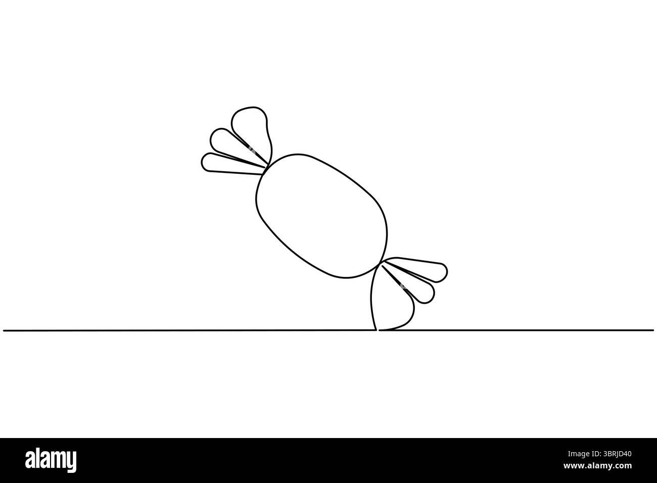 Durchgehende einzeilige Gitarrenzeichnung Vektor einfache Umrisse Musikinstrument minimalistischer Stil Stock Vektor