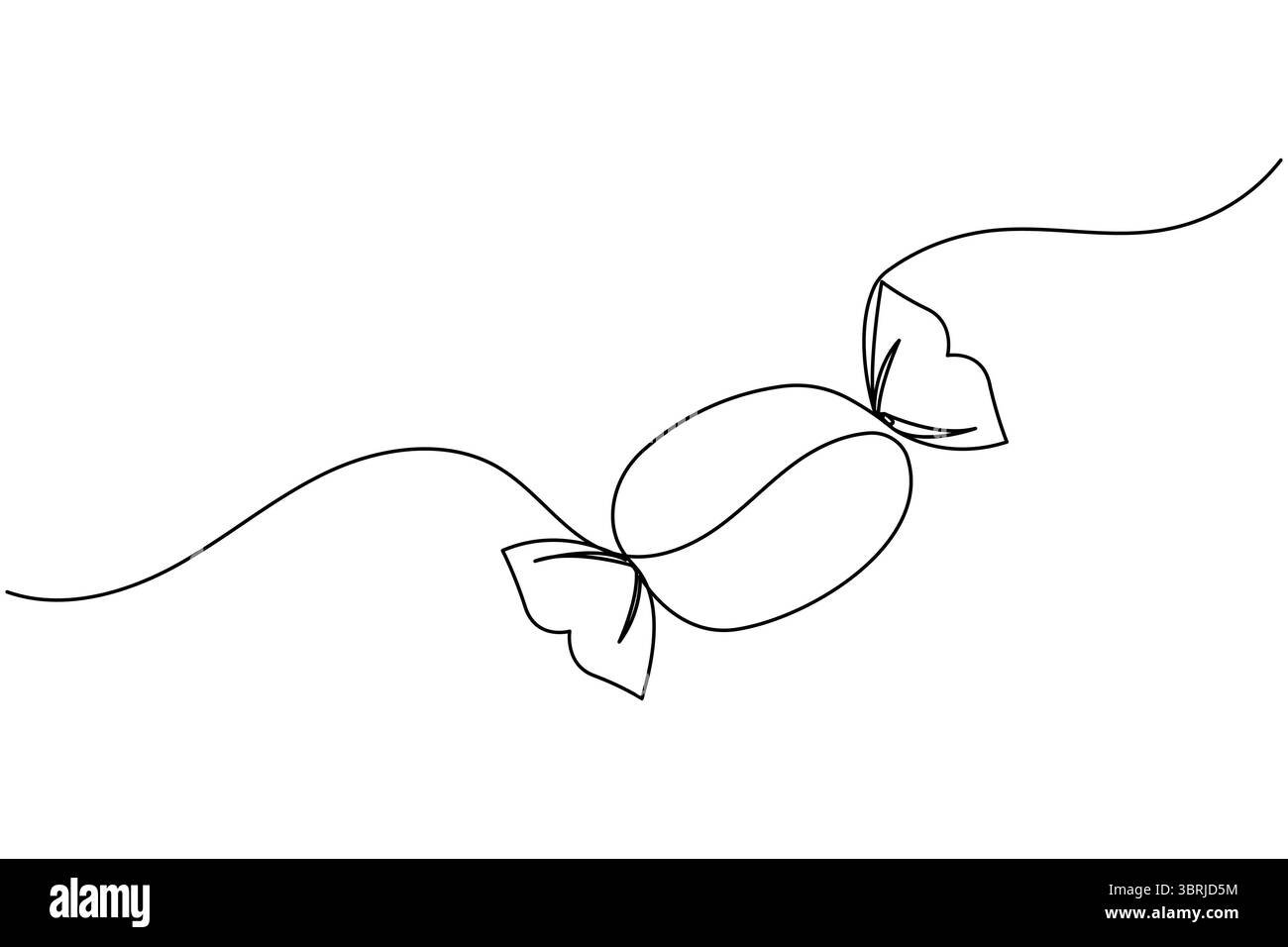 Durchgehende einzeilige Gitarrenzeichnung Vektor einfache Umrisse Musikinstrument minimalistischer Stil Stock Vektor