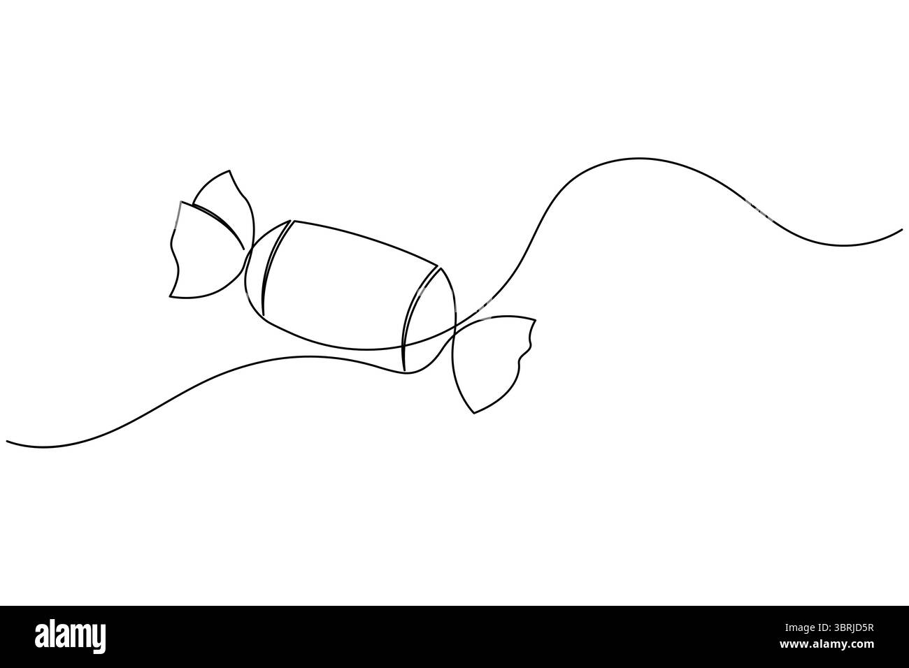 Durchgehende einzeilige Gitarrenzeichnung Vektor einfache Umrisse Musikinstrument minimalistischer Stil Stock Vektor