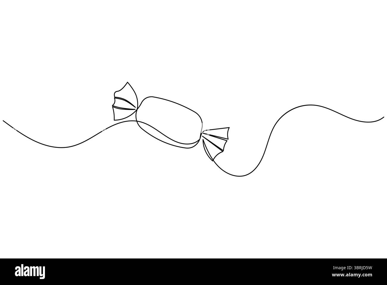 Durchgehende einzeilige Gitarrenzeichnung Vektor einfache Umrisse Musikinstrument minimalistischer Stil Stock Vektor