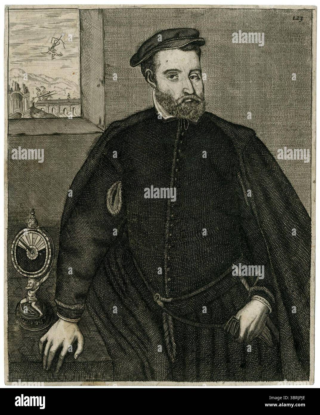 Lucas vorsterman II-retrato de Honorato Juan. Stockfoto