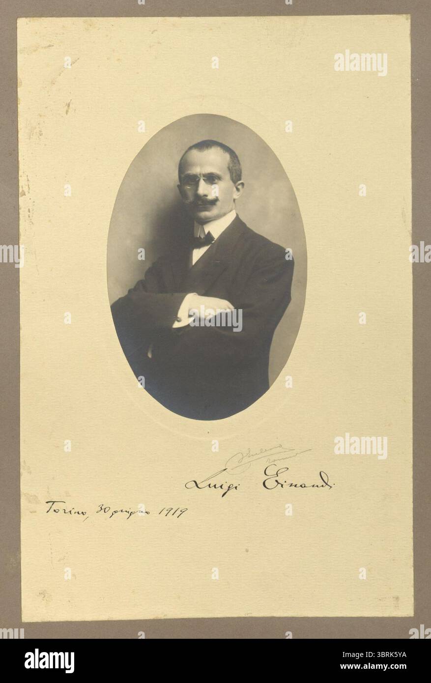 Luigi Einaudi, 1919 - Accademia delle Scienze di Turin 0087. Stockfoto