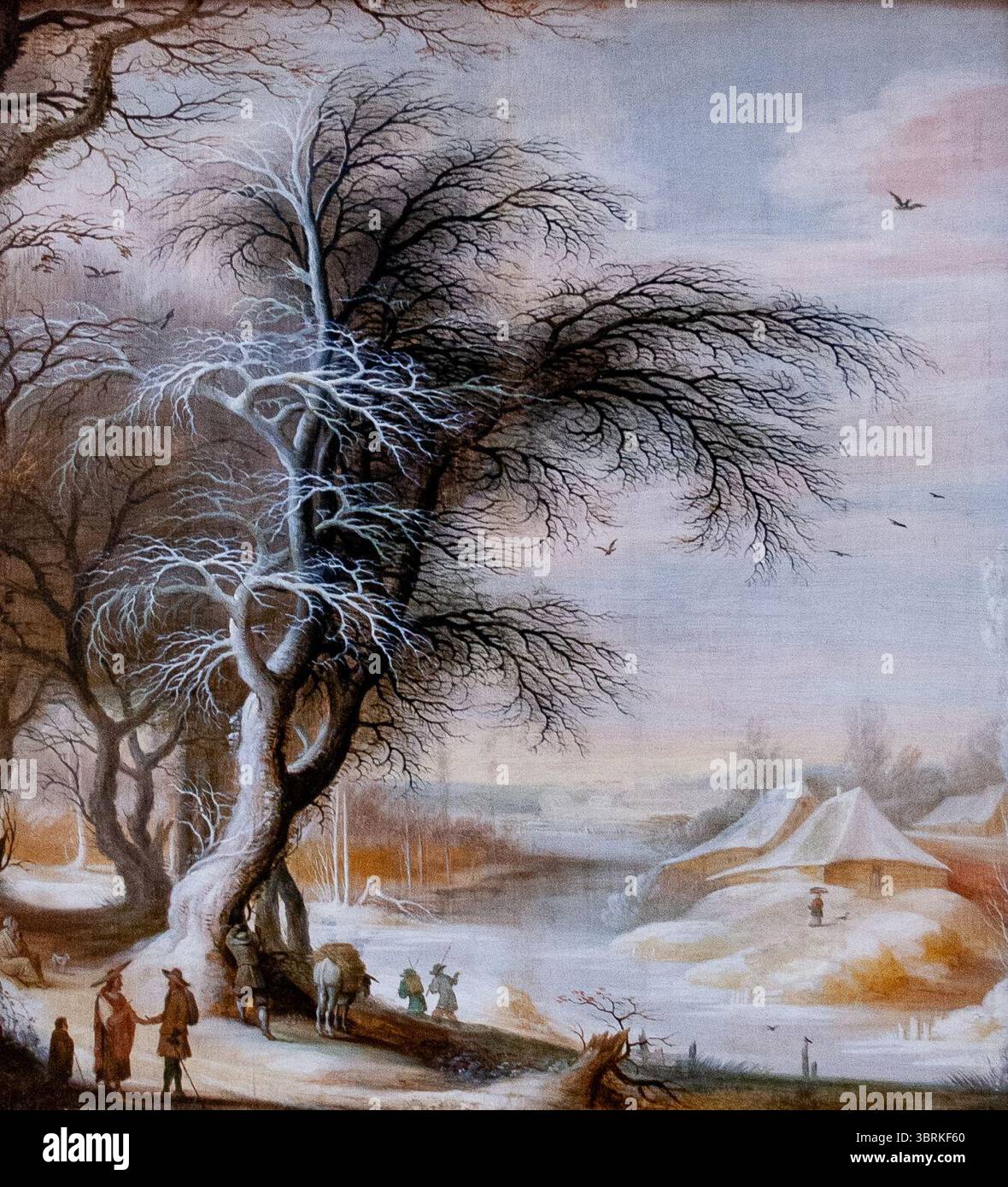 Lytens - Paysage d'hiver - ohne Kader. Stockfoto