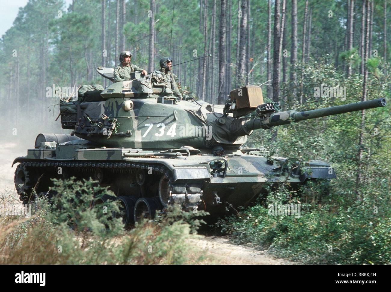M60A1 Hauptkampfpanzer während der Übung GALANT EAGLE '79 (DF-ST-84-06850). Stockfoto