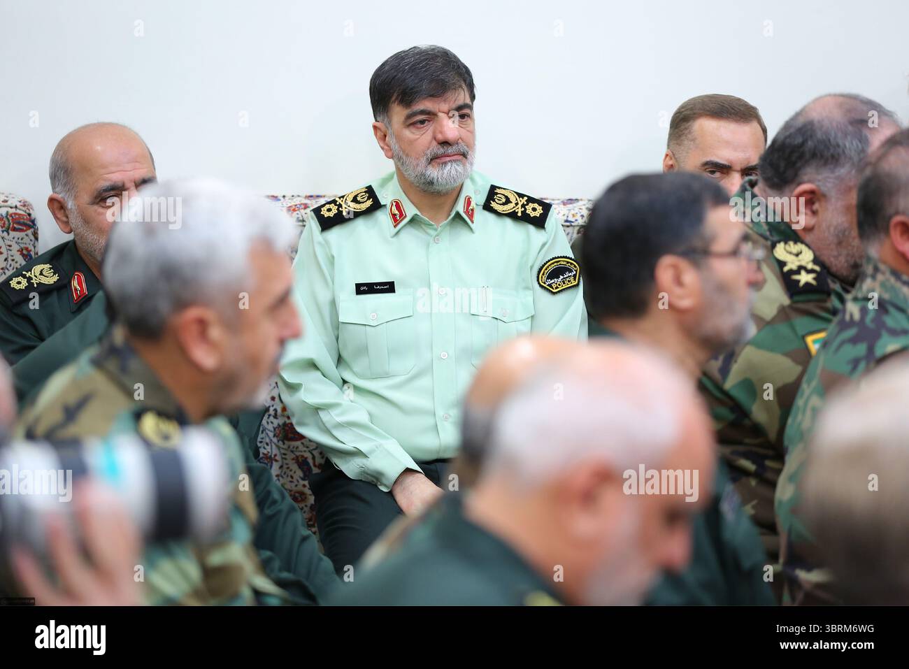 Ahmad-Reza Radan ist ein iranischer Militäroffizier, der als iranischer Polizeichef und Oberbefehlshaber des Strafverfolgungskommandos diente Stockfoto