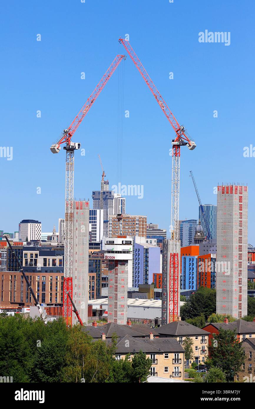Entwicklung von Dyecoats im Bau an der Kirkstall Road in Leeds, West Yorkshire, Großbritannien Stockfoto
