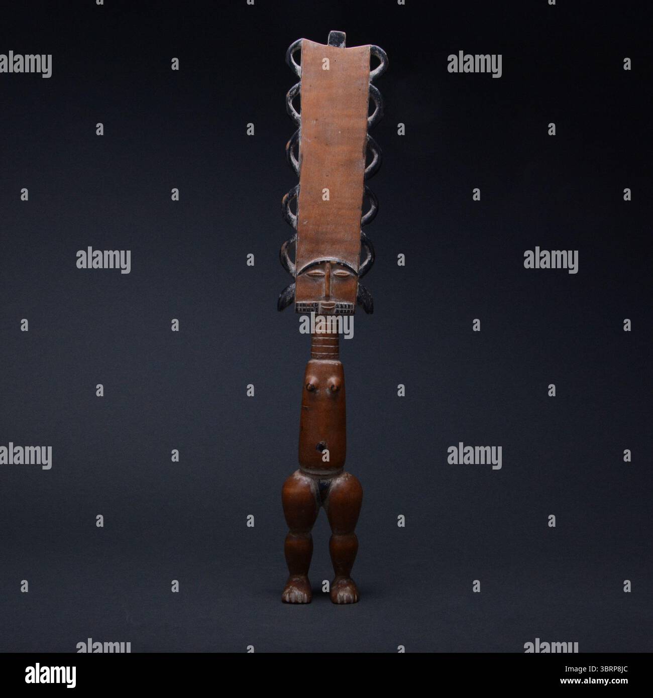 Afrikanische Tribal Art Fanti Holz Akuaba Fruchtbarkeitsskulptur Stockfoto