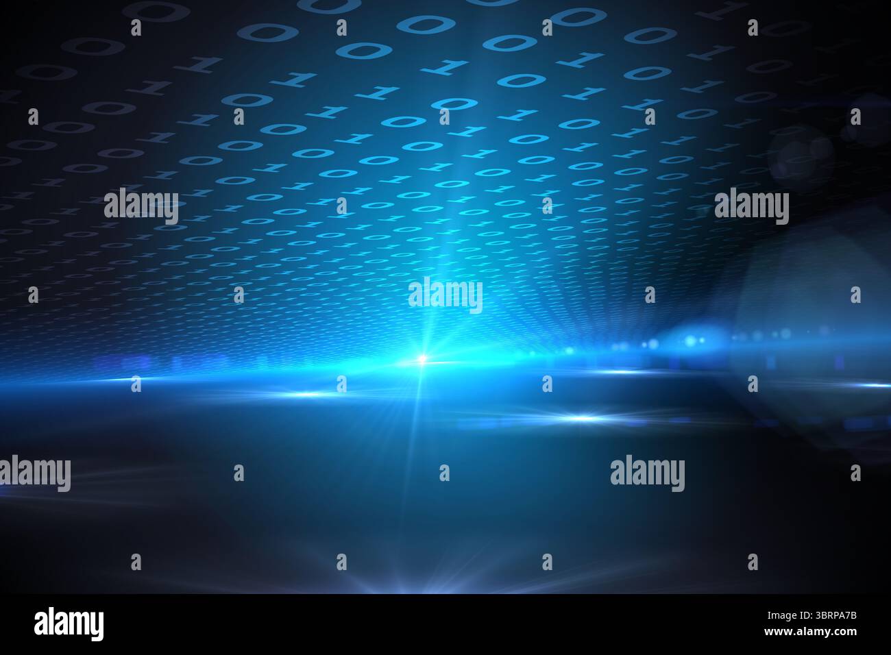 Technischen Hintergrund mit Binär-code Stockfoto