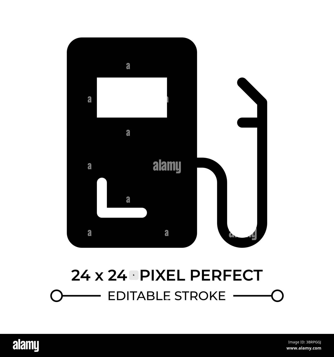 Symbol für die grafische benutzeroberfläche der Kraftstoffpumpe Stock Vektor