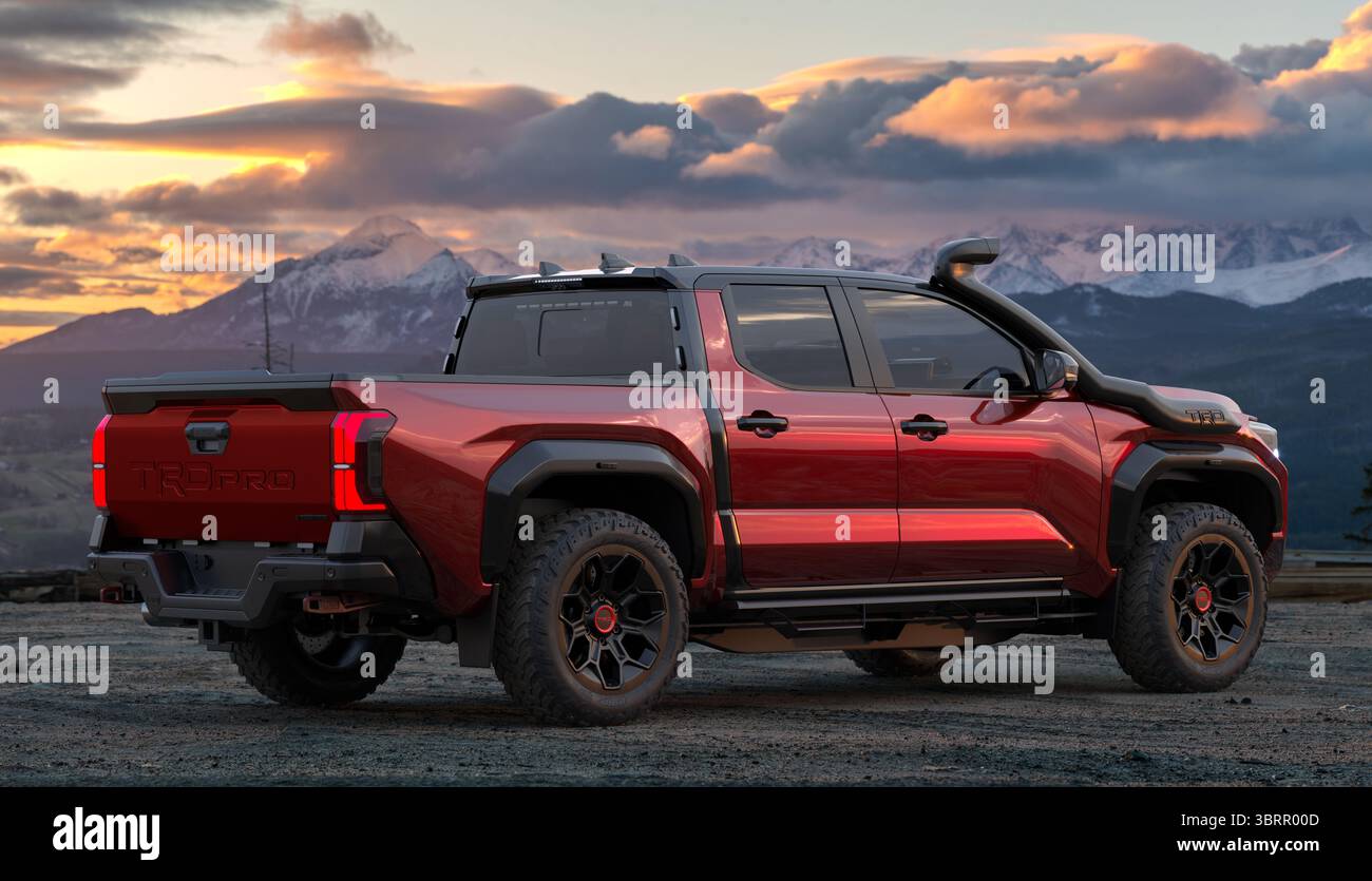 Toyota Tacoma TRD Pro ist ein absolutes Biest eines Geländewagens Stockfoto