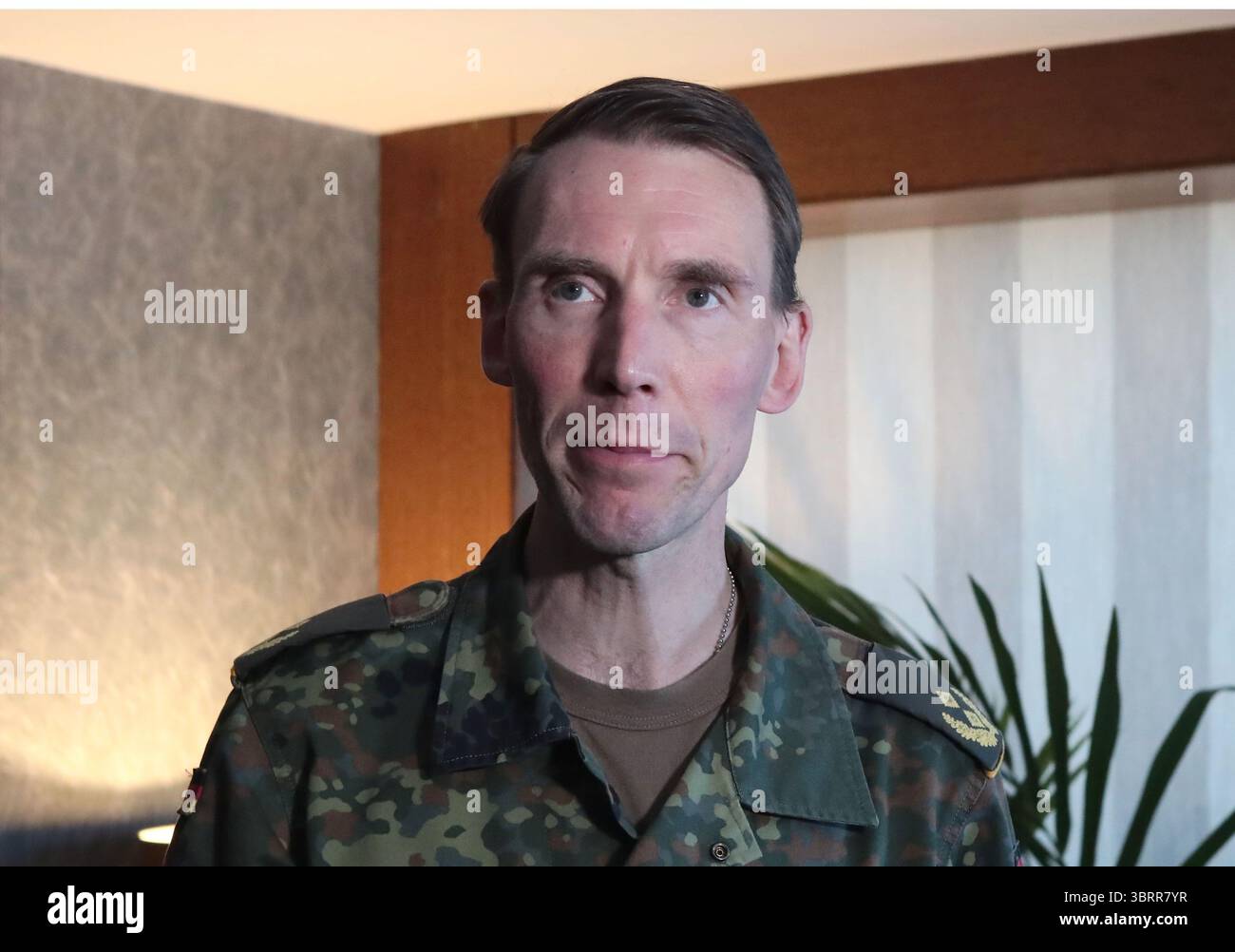 Generalmajor Christian Freuding, Chefkoordinator der deutschen Militärhilfe für die Ukraine und Leiter des Planungs- und Kommandostabs des Bundesministeriums Stockfoto
