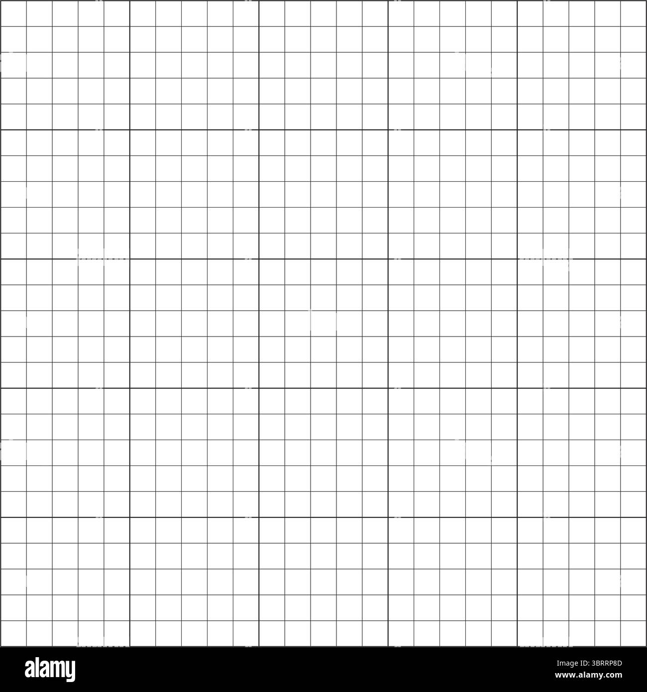 Quadratisches Rasterpapier. Notizbuchplatzhalter. Nahtloses mathematisches Muster. Typografie-Mockup zur Herstellung von Notizbüchern für die Schule. Bildung Stock Vektor