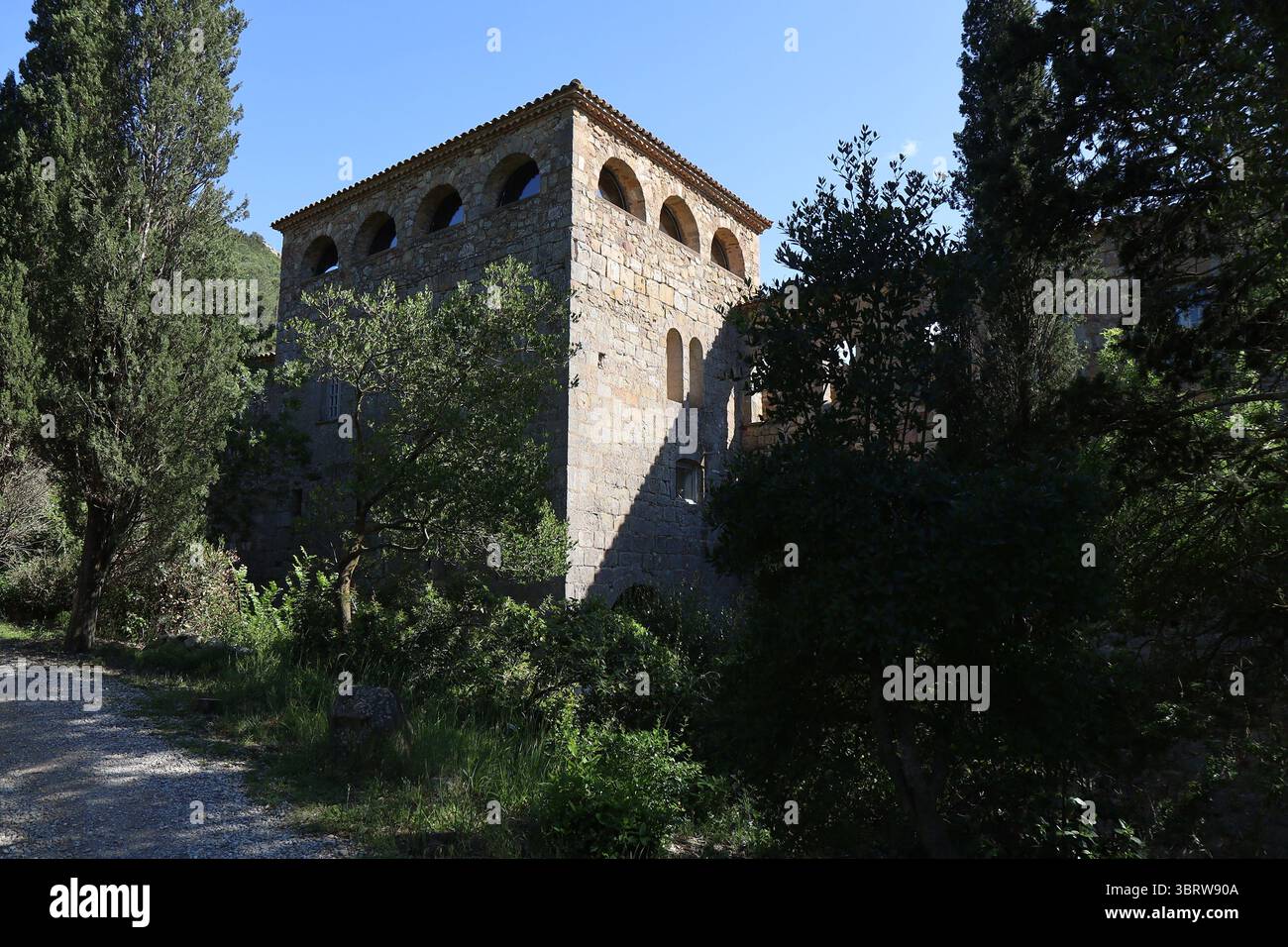 Fontfroide Abbey, Zisterzienserabtei, Stadt Narbonne, Departement Aude, Frankreich Stockfoto