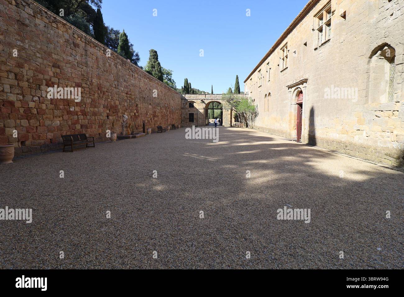 Fontfroide Abbey, Zisterzienserabtei, Stadt Narbonne, Departement Aude, Frankreich Stockfoto