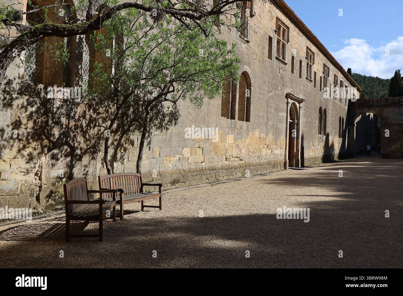 Fontfroide Abbey, Zisterzienserabtei, Stadt Narbonne, Departement Aude, Frankreich Stockfoto
