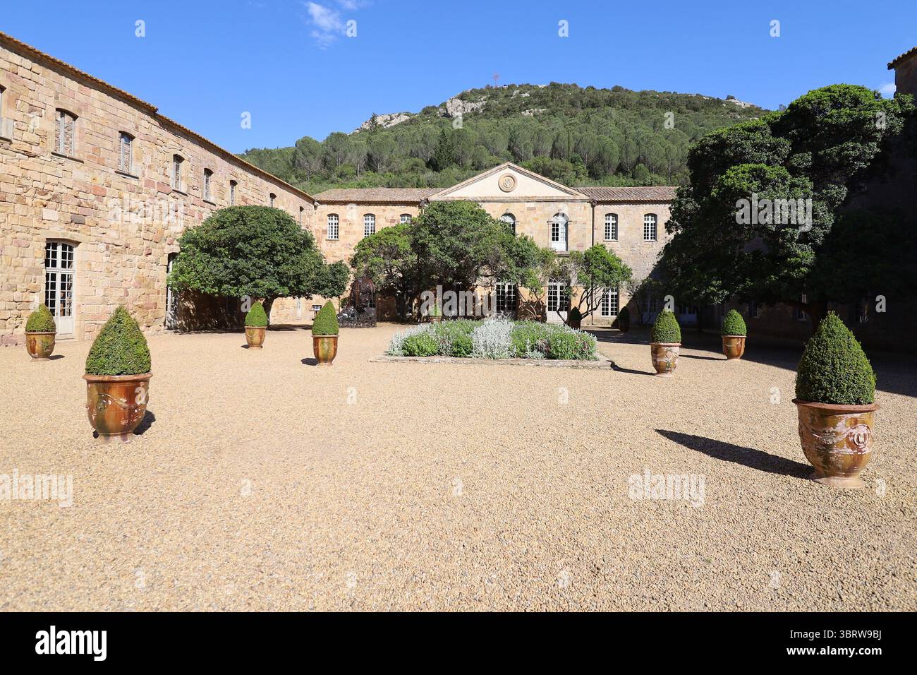 Fontfroide Abbey, Zisterzienserabtei, Stadt Narbonne, Departement Aude, Frankreich Stockfoto
