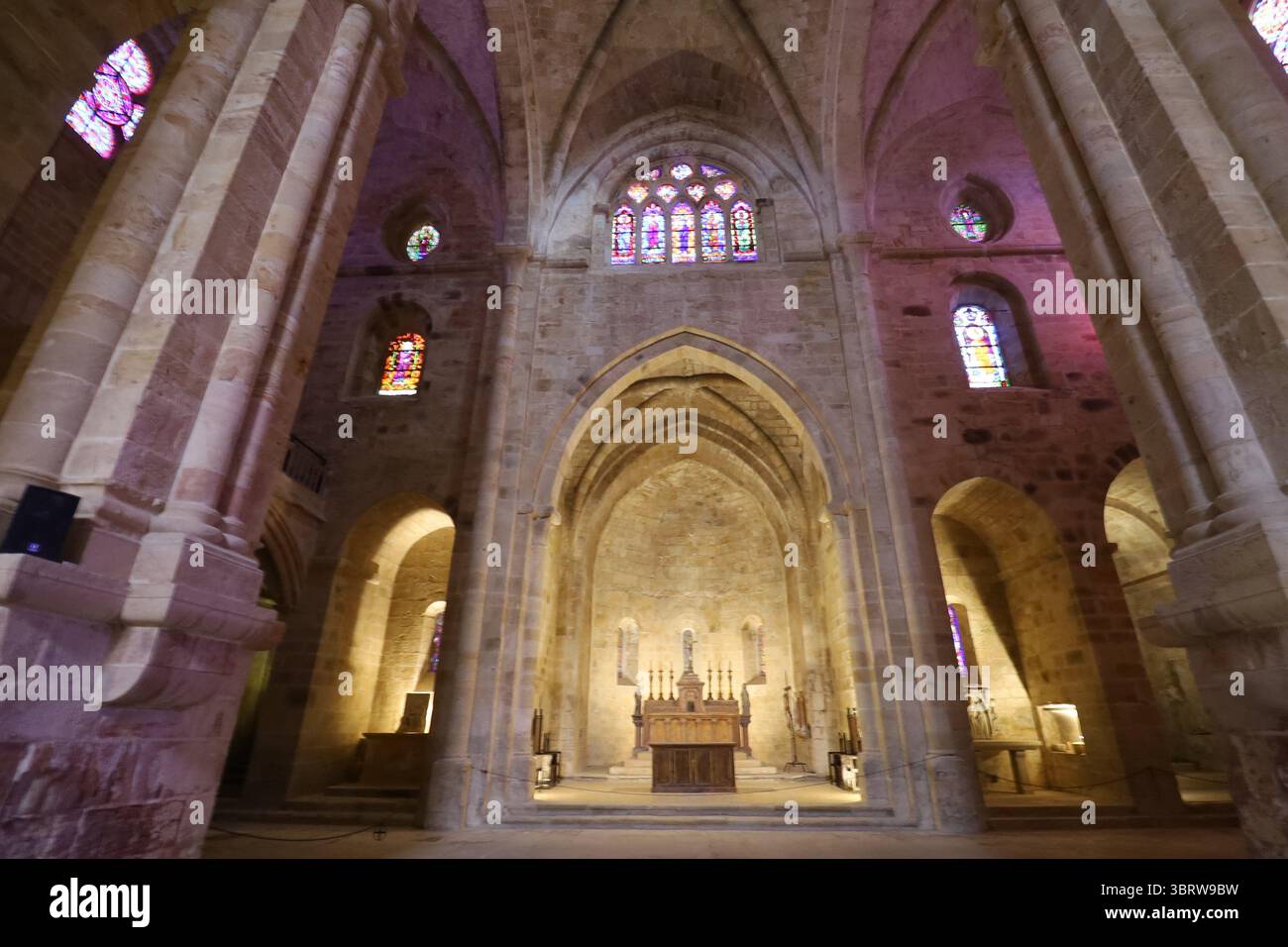 Fontfroide Abbey, Zisterzienserabtei, Stadt Narbonne, Departement Aude, Frankreich Stockfoto