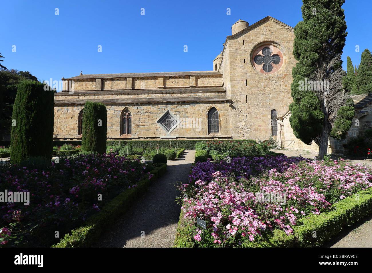 Fontfroide Abbey, Zisterzienserabtei, Stadt Narbonne, Departement Aude, Frankreich Stockfoto