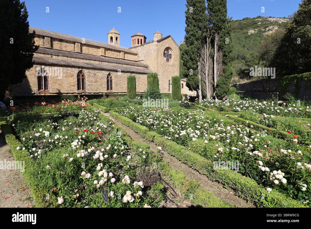 Fontfroide Abbey, Zisterzienserabtei, Stadt Narbonne, Departement Aude, Frankreich Stockfoto