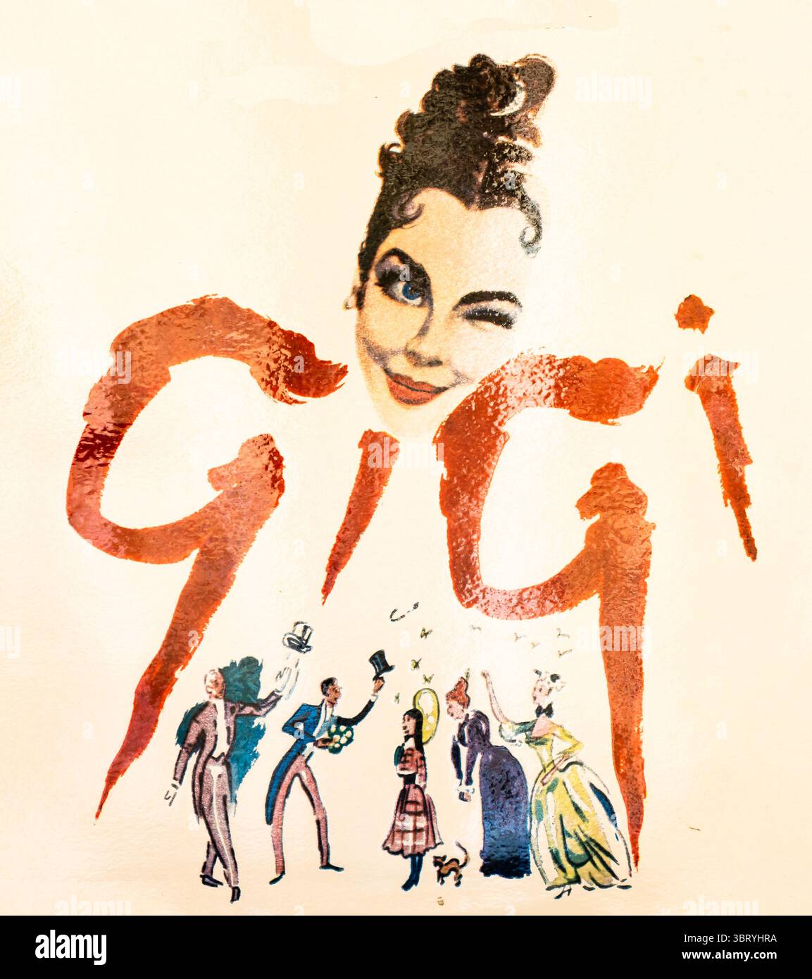 Plattencover Art. Gigi. Stockfoto