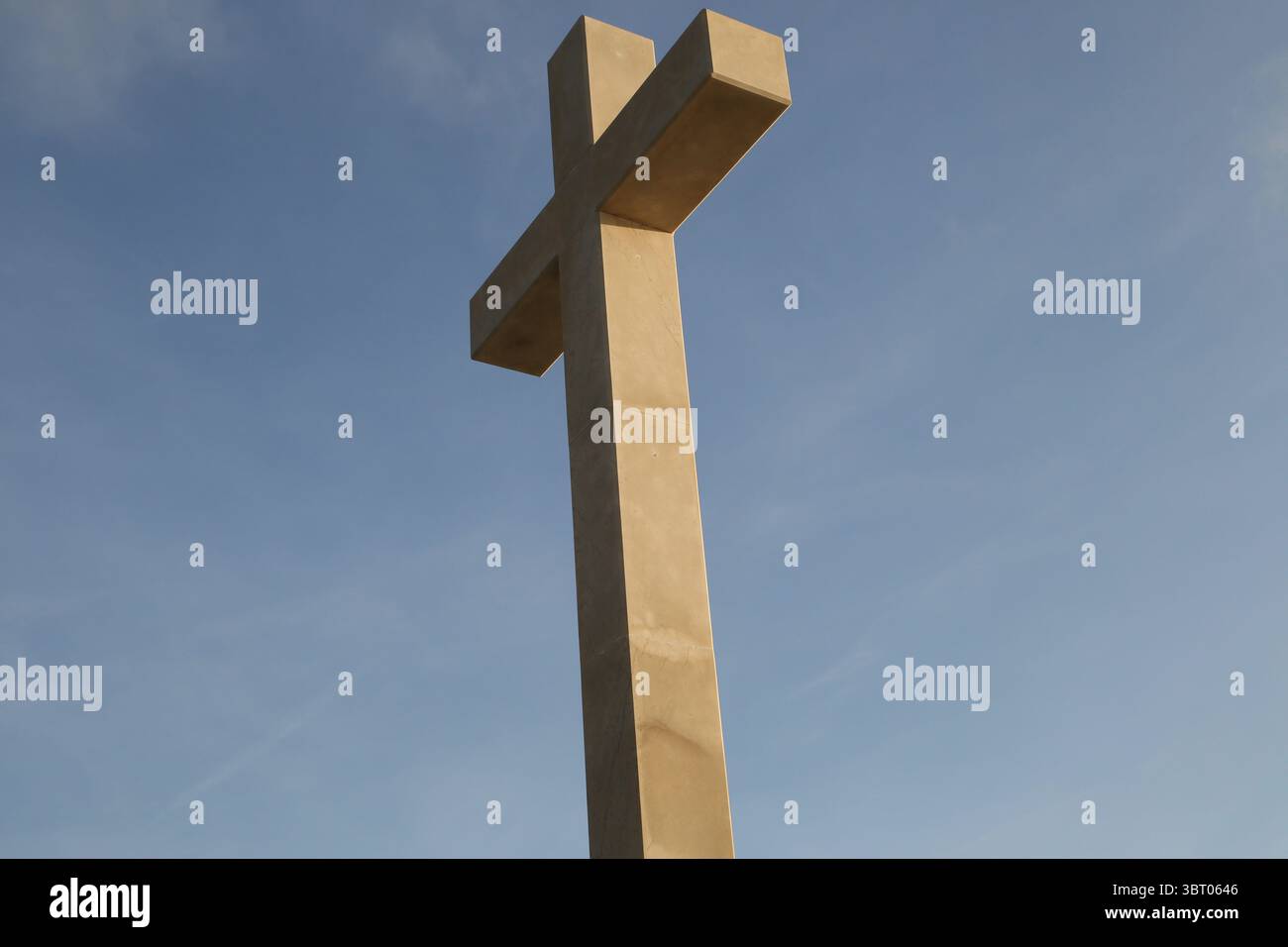 Das Weiße Kreuz in SRD, Dubrovnik, Kroatien Stockfoto