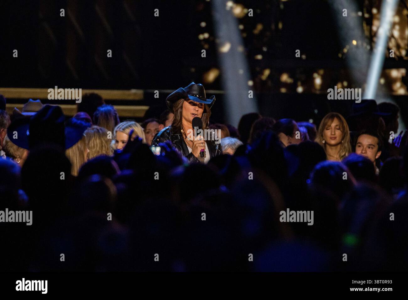 8. September 2019, Calgary, Alberta, Kanada: Terry Clarke stellt die Hits der Hall of Fame Inductee Charlie Major während der Canadian Country Music Association Awards 2019 vor. (Credit Image: © Ron Palmer/SOPA Images via ZUMA Wire) Stockfoto