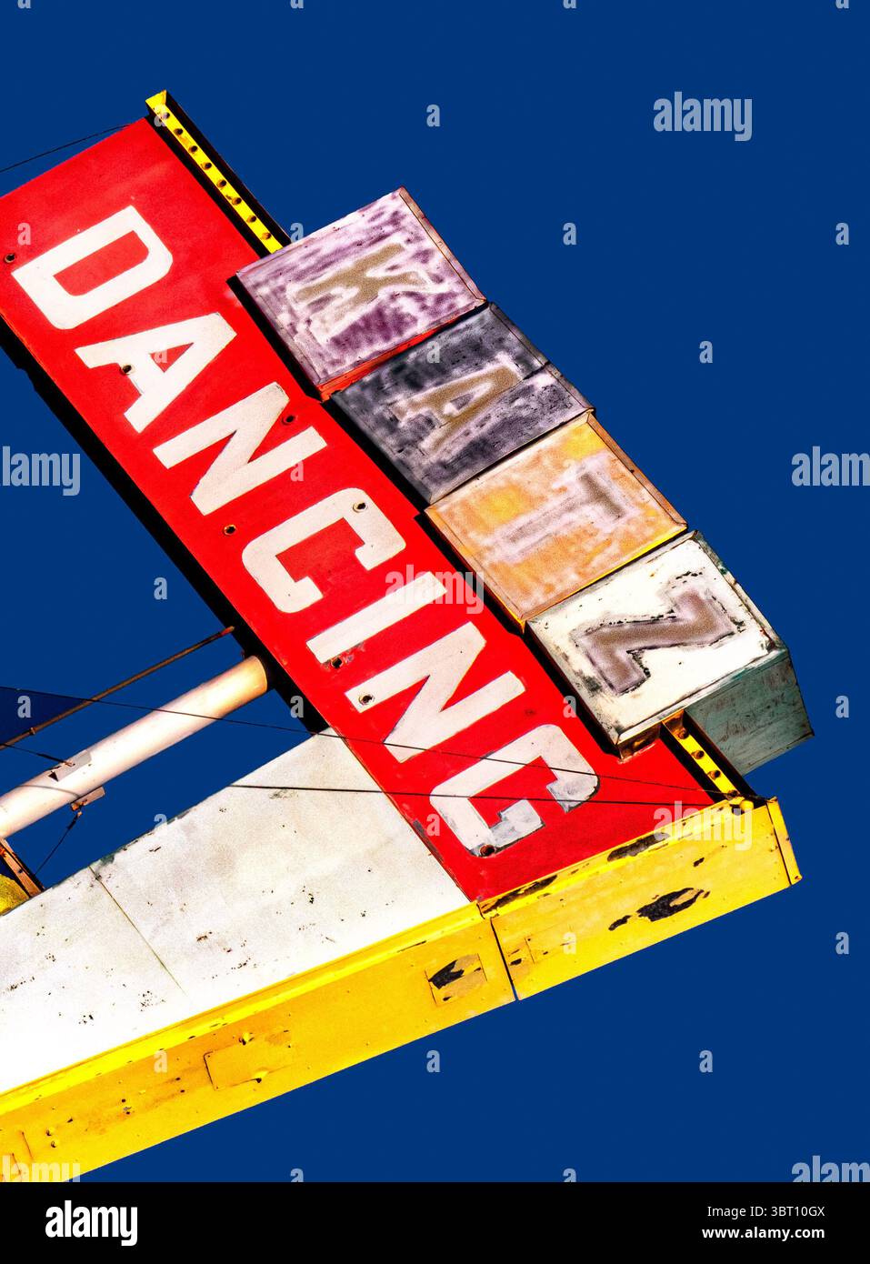 Katz Dancing Retro Signage Barstow California Stockfoto