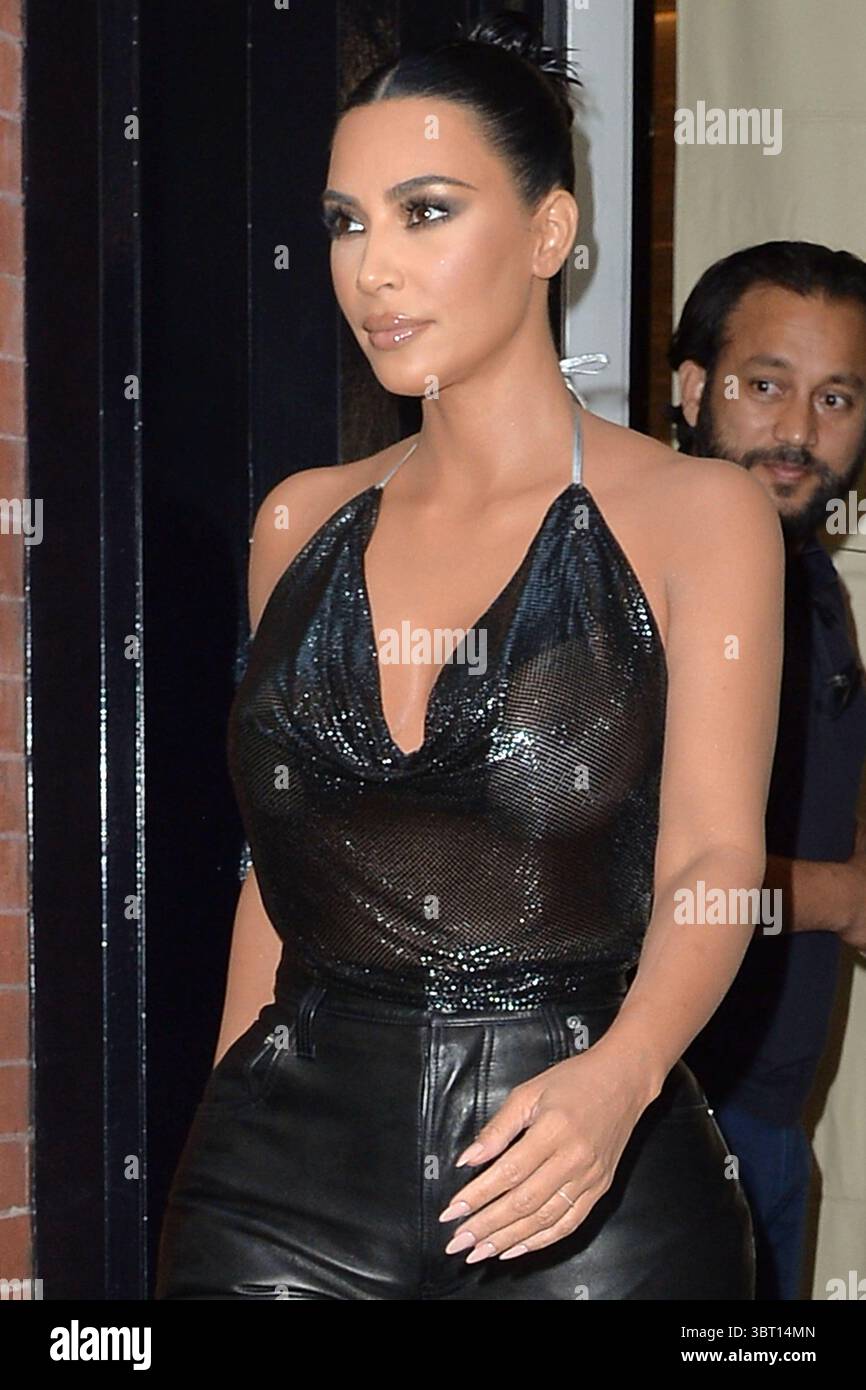 11. September 2019, New York, NY, USA: KIM KARDASHIAN WEST vor dem SoHo Hotel am 2019. September in New York City. (Foto: © Kristin Callahan/Ace Pictures via ZUMA Press) Stockfoto