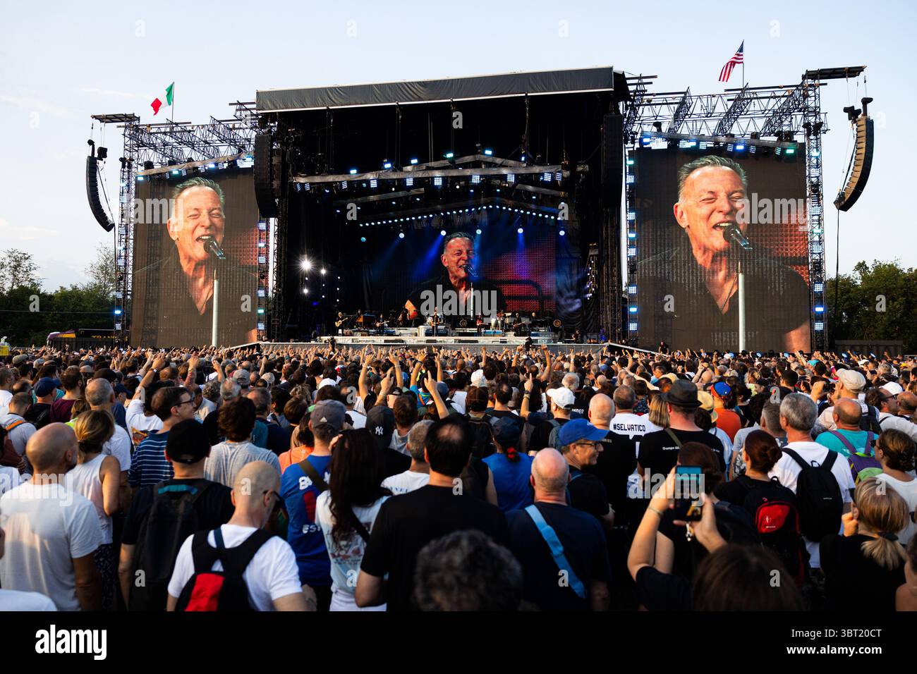 Bruce Springsteen tritt am 25. Juli 2023 live im Autodromo di Monza auf Stockfoto