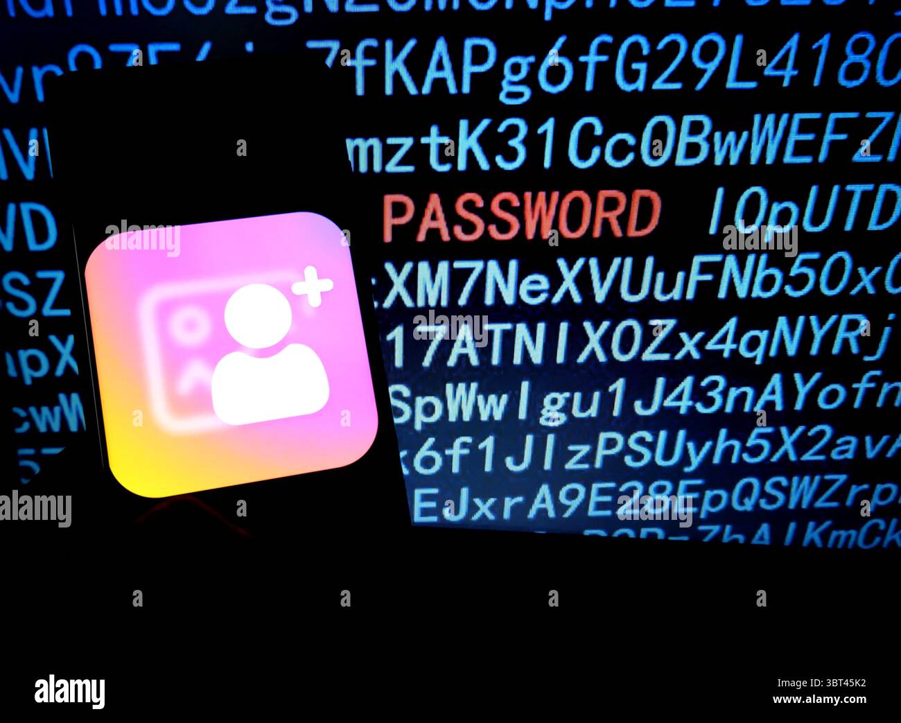 23. September 2019, Indien: In dieser Fotoillustration wird das Symbol für die Freundschaftsanfrage in sozialen Medien auf einem Smartphone angezeigt. (Kreditbild: © Avishek das/SOPA Images via ZUMA Wire) Stockfoto