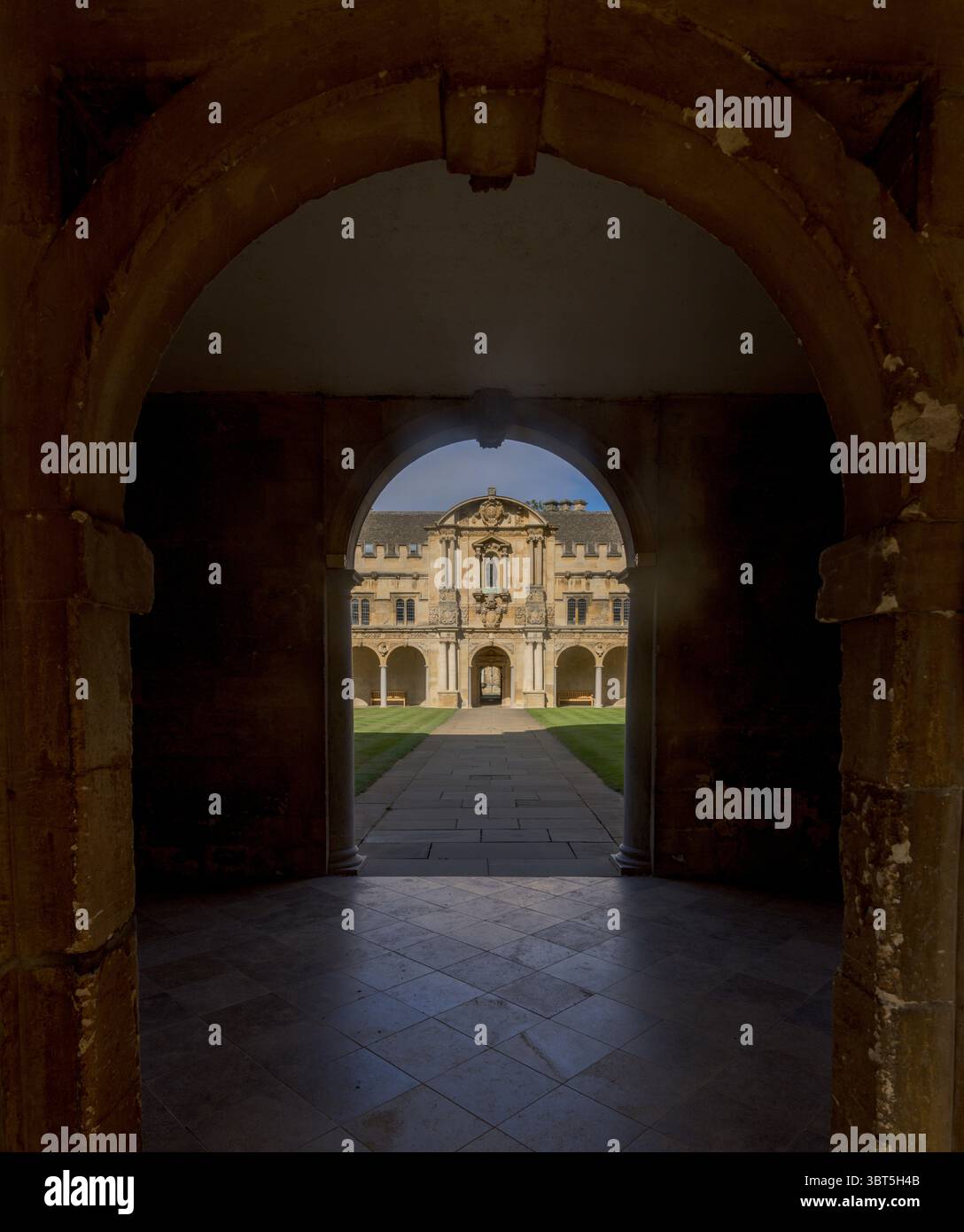 Eintritt zum Canterbury Quadrangle, St John's College, Oxford, England, Großbritannien Stockfoto