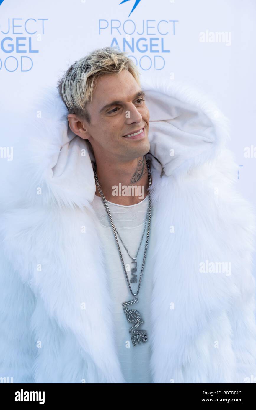 19. August 2017, Los Angeles, Kalifornien, USA: AARON CARTER nimmt an der „Angel Awards“-Gala von Project Angel Food in Los Angeles, Kalifornien Teil (Foto: © Charlie Steffens/ZUMA Wire) Stockfoto