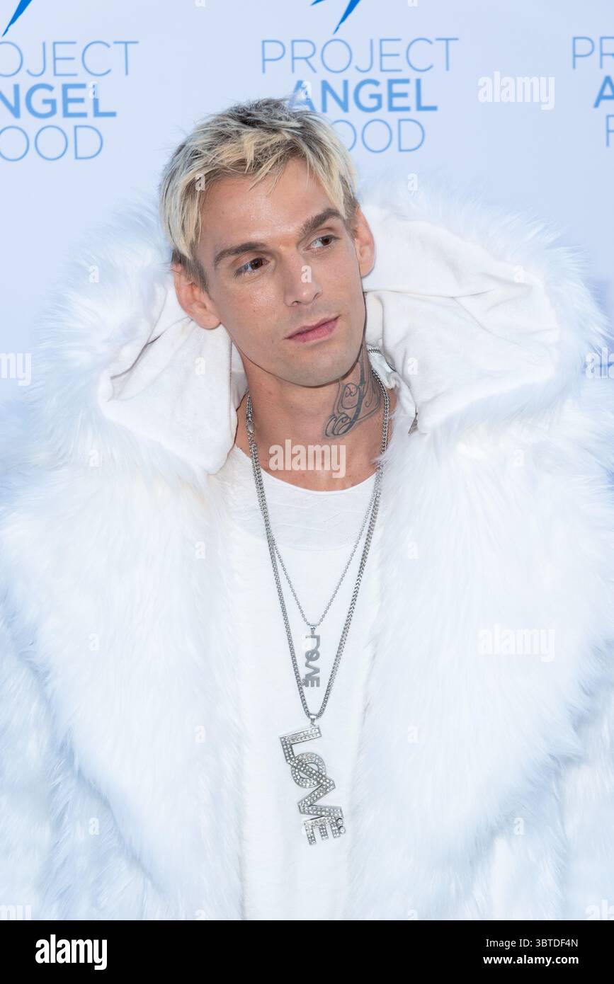 19. August 2017, Los Angeles, Kalifornien, USA: AARON CARTER nimmt an der „Angel Awards“-Gala von Project Angel Food in Los Angeles, Kalifornien Teil (Foto: © Charlie Steffens/ZUMA Wire) Stockfoto