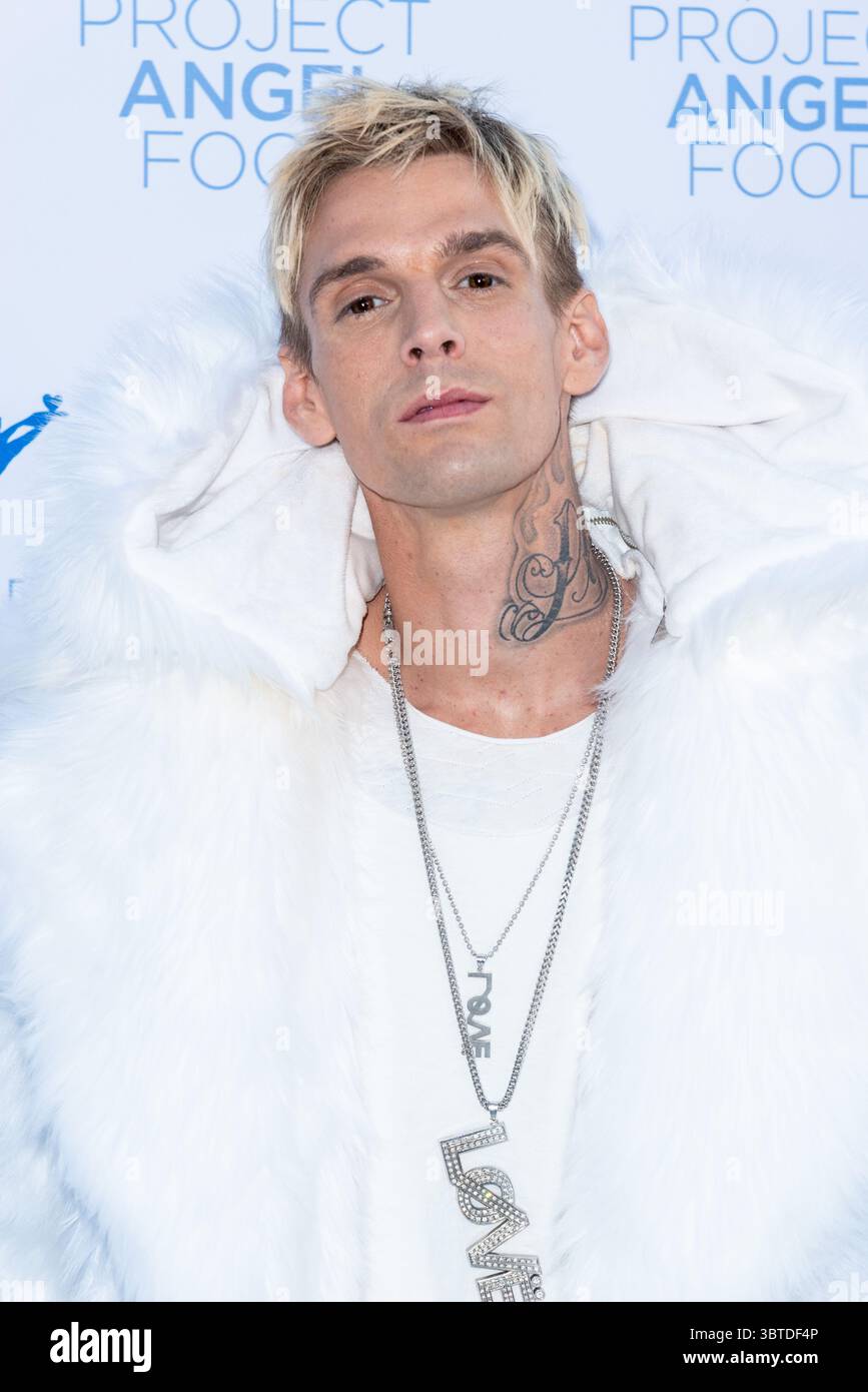 19. August 2017, Los Angeles, Kalifornien, USA: AARON CARTER nimmt an der „Angel Awards“-Gala von Project Angel Food in Los Angeles, Kalifornien Teil (Foto: © Charlie Steffens/ZUMA Wire) Stockfoto