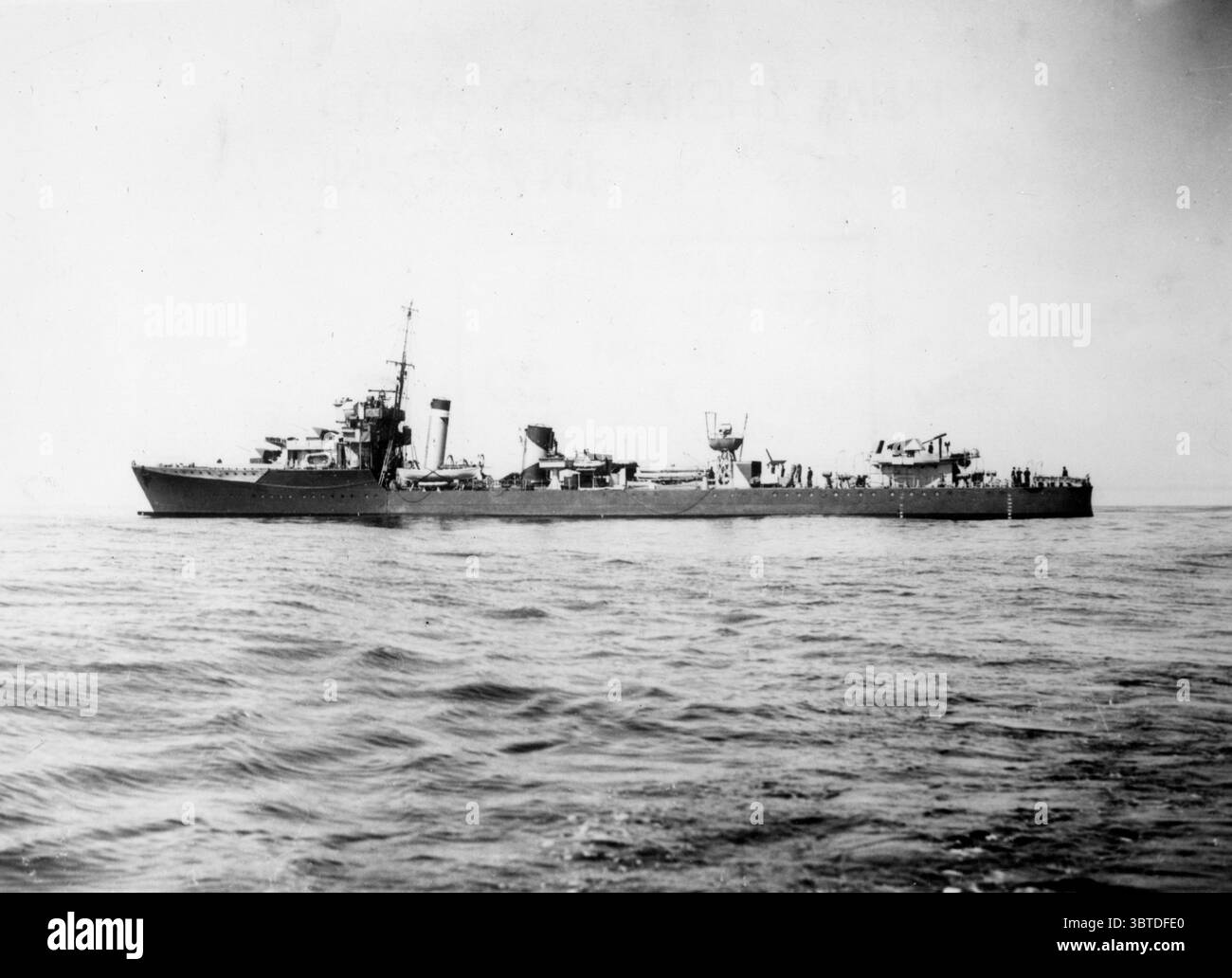 HMS Vanoc, ein Zerstörer der V-Klasse. Die HMS Vanoc wurde 1917 fertiggestellt. Länge 312 Fuß insgesamt, 1090 t, vier 4 Zoll Geschütze, eine 2rpdr, Bommel. 5 21-Zoll-Torpedorohre. Geschwindigkeit: 34 Knoten. Stockfoto