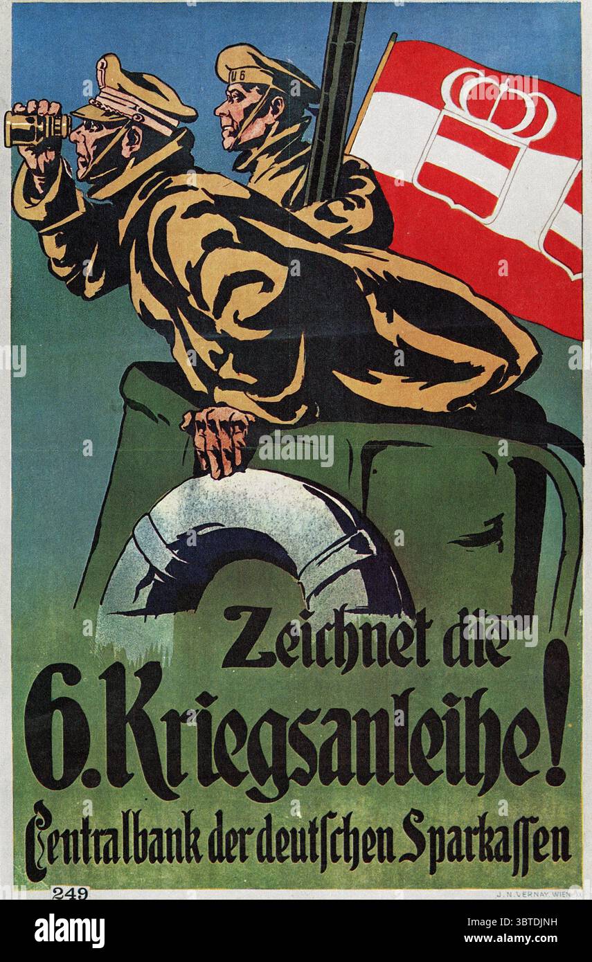 Deutschland unterzeichnen Sie das Darlehen für den Sechsten Krieg! Anonym Stockfoto