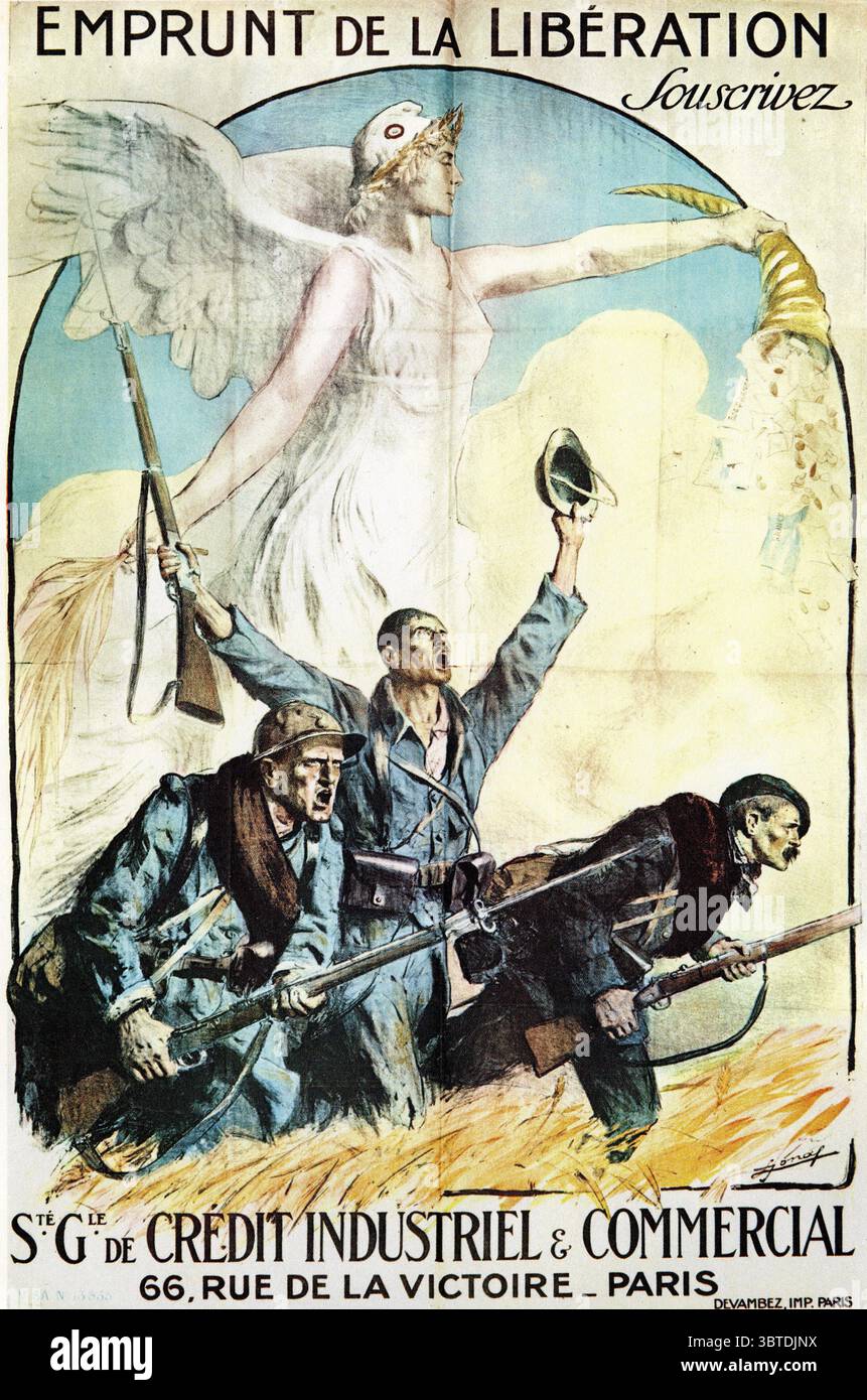 Frankreich Lucien Jonas Kaufte Ein Befreiungsdarlehen Stockfoto