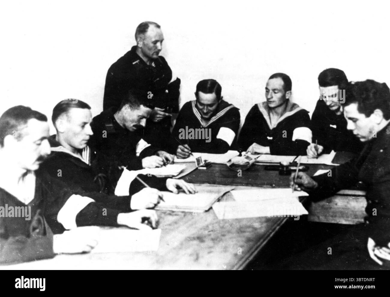 Das Leitungsgremium des rates der Seeleute des Wasserflugzeugs Borkure 1918 Stockfoto