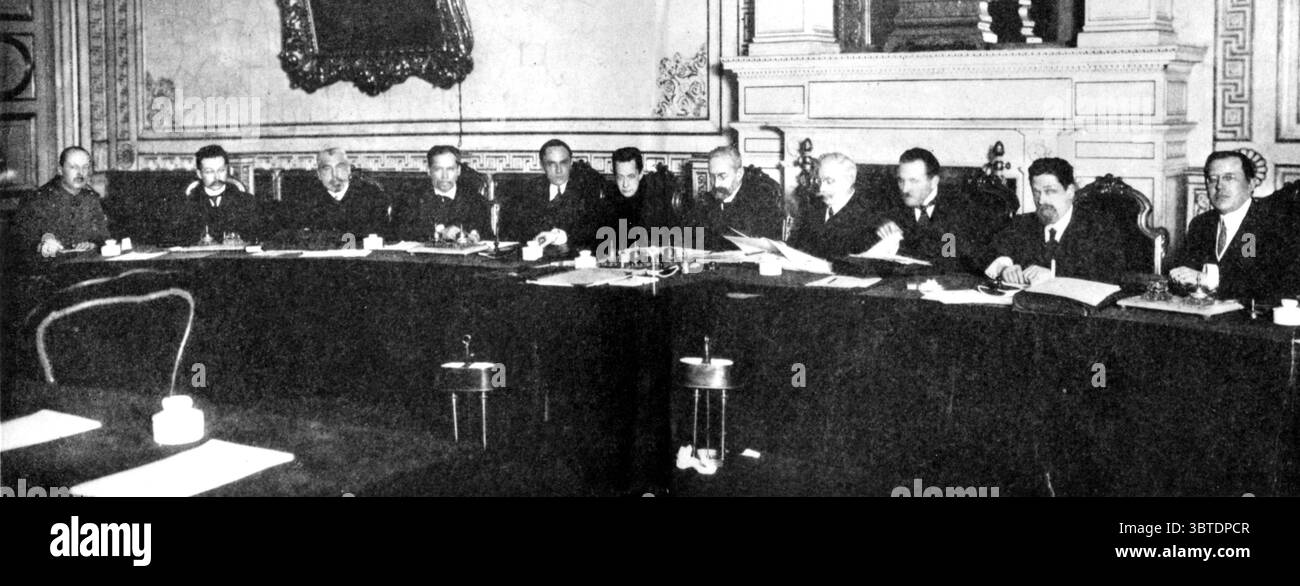 Russische Provisorische Regierung in Petrograd 1917 Stockfoto