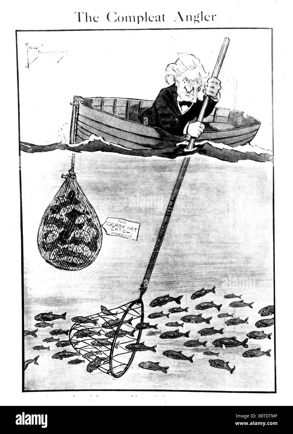 Anwesende gegen Wehrpflicht-Einspruch-Poster Stockfoto