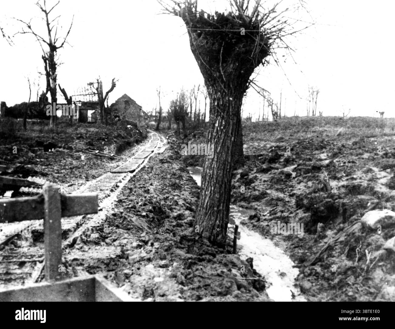 Permanenter Weg , " Great Central Railway " , Laventie Gebiet . 1915 Stockfoto