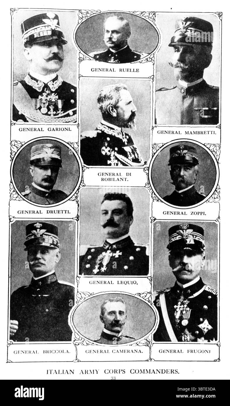 Italienische Generäle Stockfoto