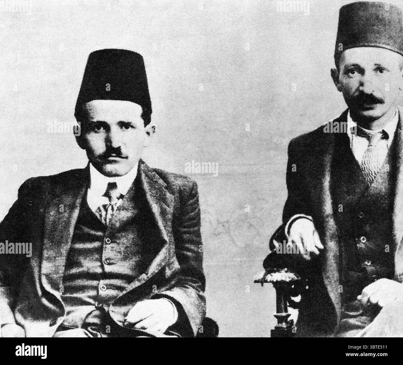 Die zionistischen Führer David Ben Gurion (links) und Isaac Ben Zvi. Stockfoto