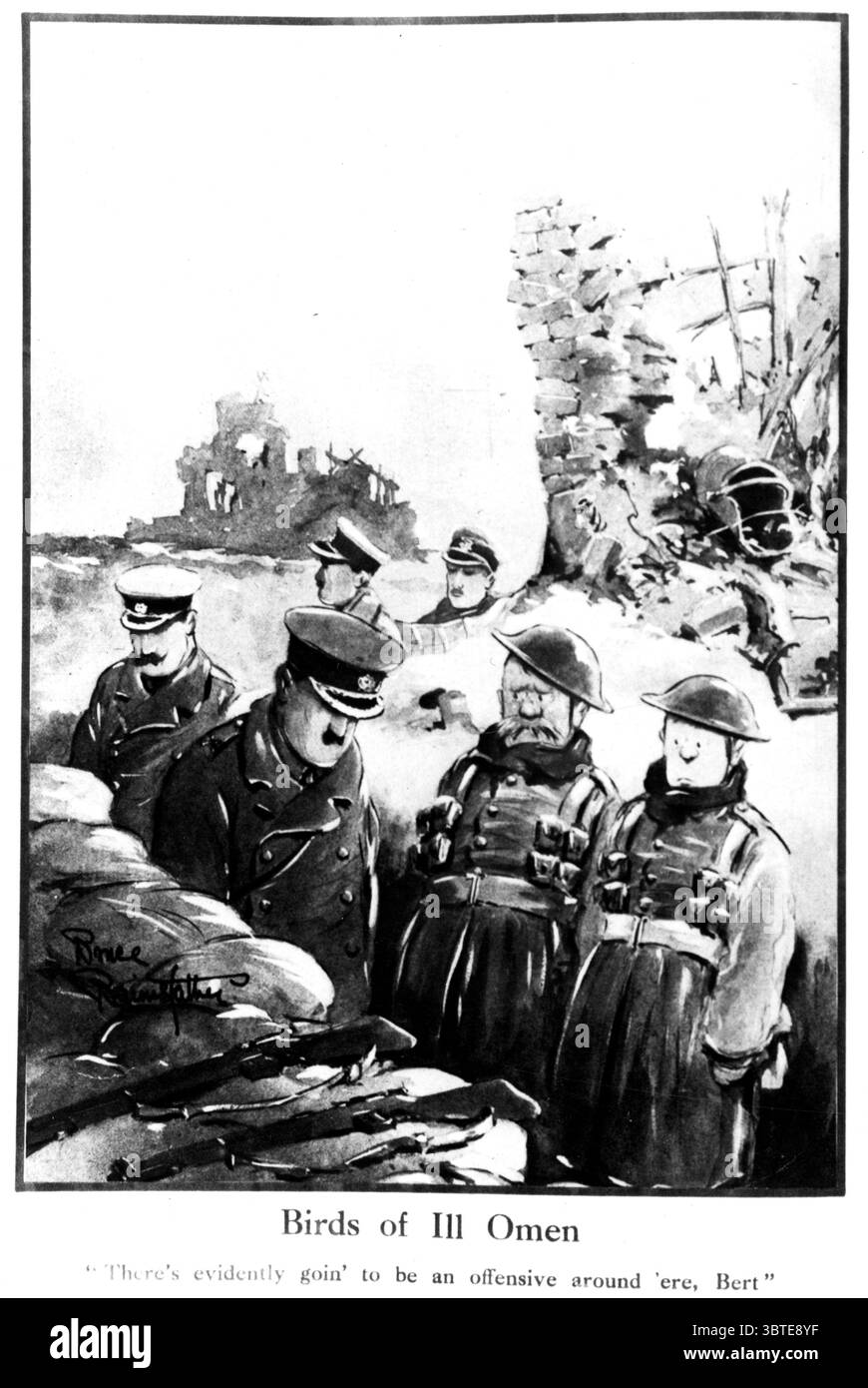 Birds of III Omen es gibt offensichtlich eine Offensive um 'ere, Bert' Stockfoto
