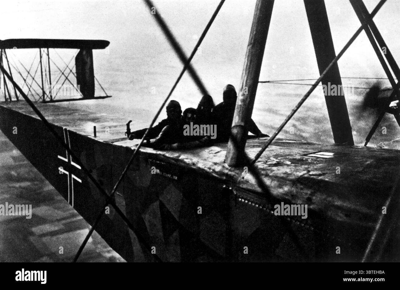 Vorwärtsingenieur-Kompartiment der Staaken R.IV. Deutschen Luftwaffe im Ersten Weltkrieg Stockfoto