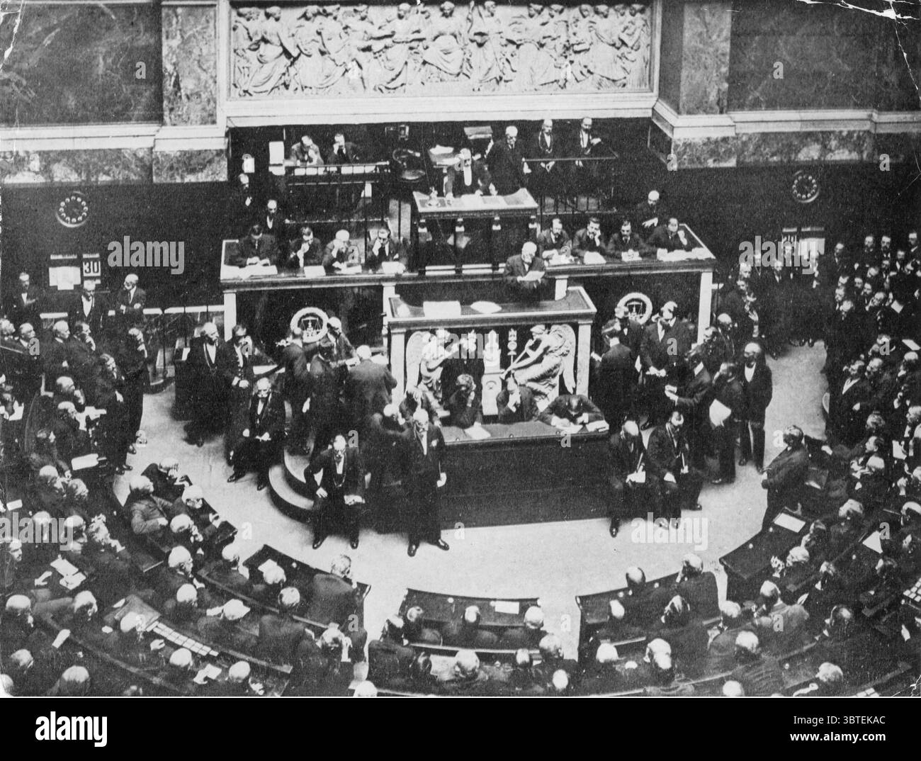 Georges Clemenceau , französischer Premierminister auf der Pariser Friedenskonferenz , 1919 . Stockfoto