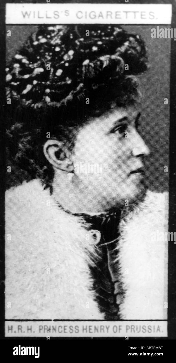 Prinzessin heinrich von Preußen Prinzessin heinrich von Preußen Prinzessin Irene von Hessen und am Rhein (Irene Luise Maria Anna) (11. Juli 1866-11 1953) war das dritte Kind und dritte Tochter von Prinzessin Alice von Großbritannien und Ludwig IV., Großherzog von Hessen und am Rhein. Ihre Großeltern mütterlicherseits waren Königin Victoria von Großbritannien und Prinz Albert von Sachsen-Coburg und Gotha. Ihre Großeltern väterlicherseits waren Prinz Karl von Hessen und von Rhein und Prinzessin Elisabeth von Preußen Stockfoto